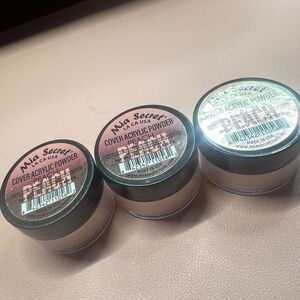 Set of 3 Mia Secret Peach Acrylic Powder